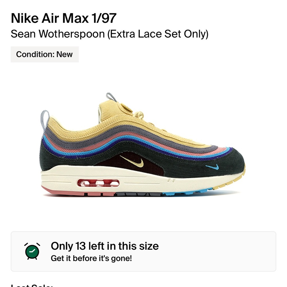 Nike Air Max 1/97 Sean Wotherspoon